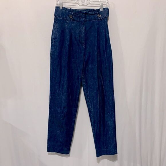ANN TAYLOR The Onseam Pocket High Rise Paperbag Ankle Jean 559306 women’s sz 2 - Picture 1 of 10